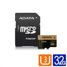 【ADATA】威剛 XPG microSDHC UHS-I U3 32G記憶卡(附轉卡)